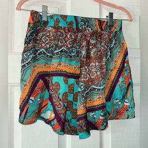 SHEIN boho floral shorts